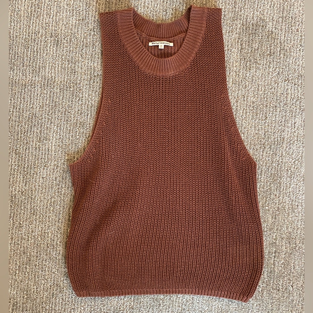 Reformation knit tank top